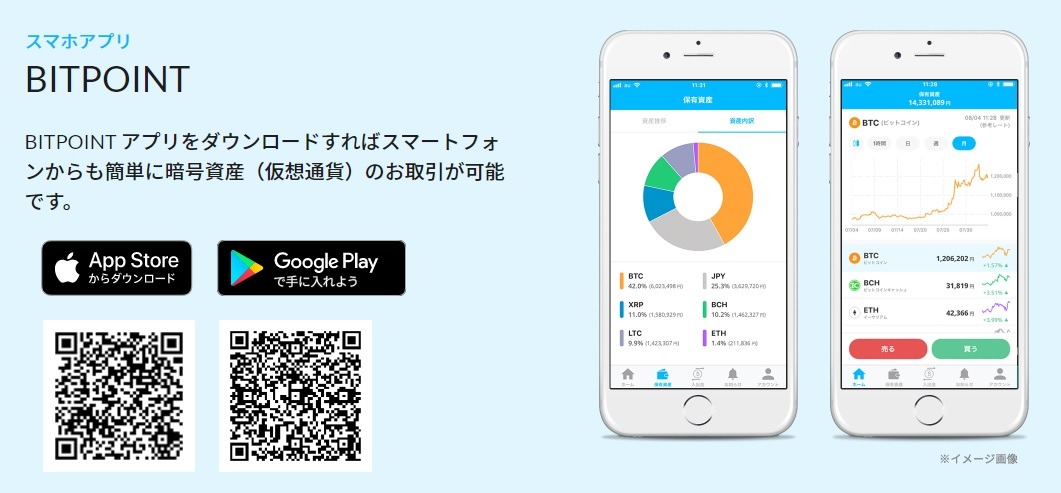 ビットポイント_スマホアプリ